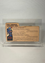 Charger l'image dans la galerie, G.I. Joe – Carte de dossier
Cobra Commander (vintage)
Bilingue 1985