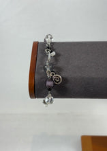Charger l'image dans la galerie, Bracelet artisanal noir et violet – Création unique