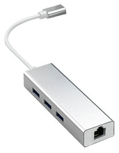 Charger l'image dans la galerie, Phoenix USB-C vers Ethernet, adaptateur multiport USB3.0 x 3, boîtier en alliage d'aluminium