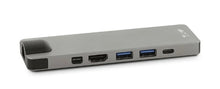 Charger l'image dans la galerie, Station d'accueil compacte LMP USB-C HDMI 4K 8 ports, argent