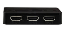 Charger l'image dans la galerie, Boîtier de commutation HDMI 4K RCA 3 entrées 1 sortie - Noir