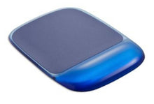 Charger l'image dans la galerie, Tapis de souris transparent avec repose-poignets Staples - Gel - Cristal bleu