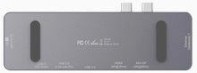 Charger l'image dans la galerie, Station d'accueil compacte LMP USB-C HDMI 4K 8 ports, argent