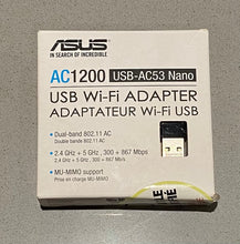 Charger l'image dans la galerie, ASUS Dual Band AC1200 USB-AC53 Nano USB WiFi Adapter