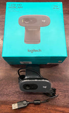 Charger l'image dans la galerie, Webcam Logitech C270 HD avec micros à réduction de bruit pour les appels vidéo - Noir