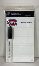 Charger l'image dans la galerie, Canadiens de Montréal — Bloc-notes effaçable à sec Peel-N-Stick (Licence officielle NHL)
