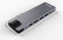 Charger l'image dans la galerie, Station d'accueil compacte LMP USB-C HDMI 4K 8 ports, argent
