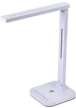 Charger l'image dans la galerie, PureOptics LED Qi VLED1700WH Lampe de bureau LED sans fil à intensité variable Blanc

