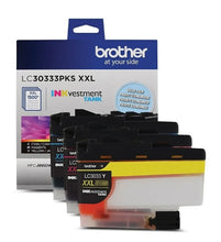 Charger l'image dans la galerie, Brother LC30333PKS Pack combiné de cartouches d'encre couleur Inkvestment à très haut rendement
