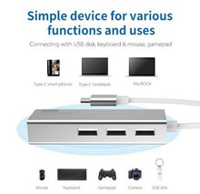 Charger l'image dans la galerie, Adaptateur Speedex USB C vers Ethernet avec type C, 3 ports USB 2.0 HUB, adaptateur LAN pour carte réseau RJ-45
