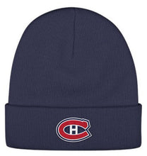 Charger l'image dans la galerie, Canadiens de Montréal – Tuque marine à revers (LNH officielle)
